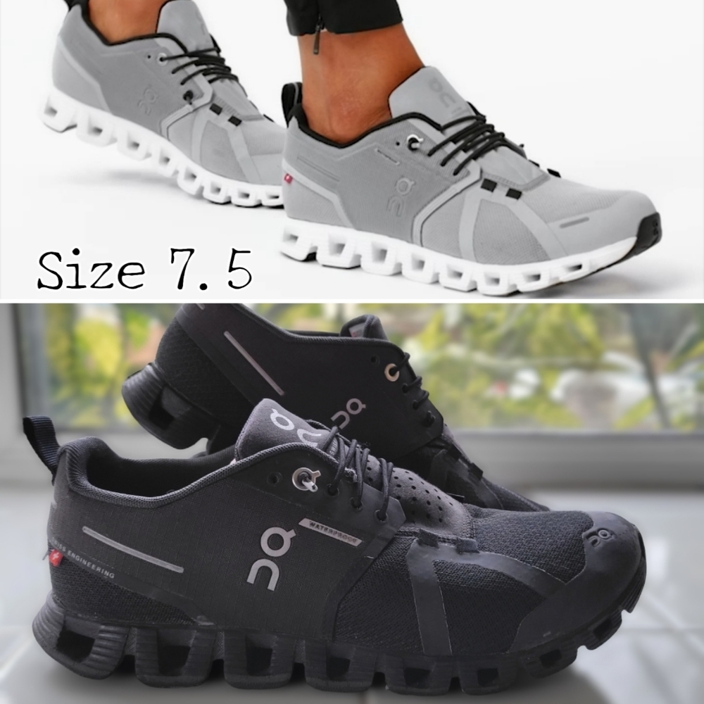 On Running Women's Cloud Running Shoes - Black and Gray